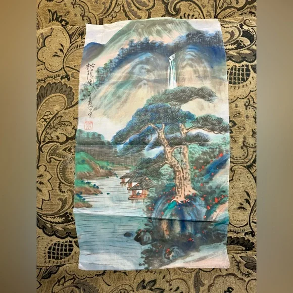 Original signed traditional Chinese Silk Painting. - Picture 3 of 9